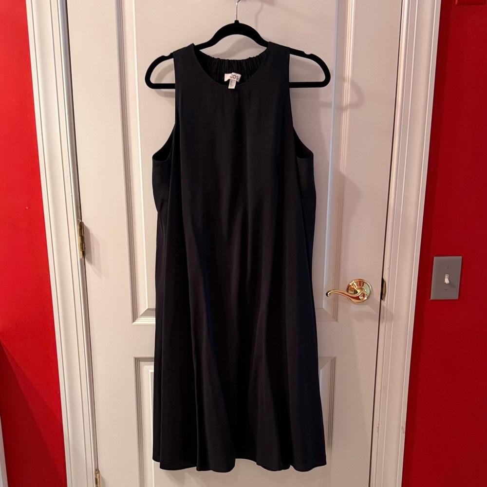 COS Black Sleeveless Midi Dress